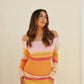 Color Block Stripe Knitted Dress
